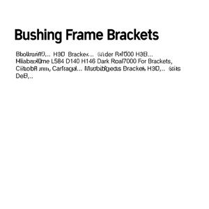 Fami Bushing <b>Frame</b> L584 D140 H146 Dark <b>Grey</b> Ral7000 For Brackets - Product Image 3