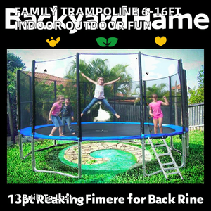 Trampoline de jardin familial <span class=keywords><strong>Sunsky</strong></span> 15 pieds en PVC, idéal pour enfants, intérieur/extérieur, sans filet de protection – Offre Spéciale - Product Image 4