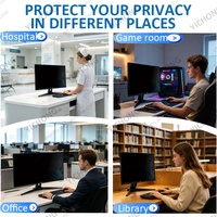 Filtre de confidentialité anti-espion et anti-reflet 27 pouces 16:9 personnalisé en usine, réduction de la lumière bleue pour écran d'ordinateur ASUS, film de protection de confidentialité