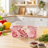 Boîte à sushi de qualité alimentaire avec couvercle transparent, plateau en plastique PET épaissi pour les emballages à emporter des restaurants de sushi, commande en gros