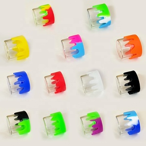 Lọ thủy tinh với <span class=keywords><strong>Silicone</strong></span> nắp, 6ml Glass container, Bán Buôn đầy màu sắc lọ thủy tinh - Product Image 1