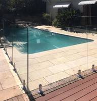 Système de robinet en verre 2205 robuste Balustrade de clôture de piscine en verre sans cadre de sécurité extérieure
