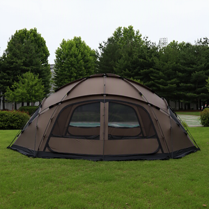 Carpa Domo Geodésica Impermeable de 5.5m para Glamping, Personalizada OEM, para Acampar en Familia, Basecamp, Cuatro Estaciones, Refugio Táctico Resistente - Product Image 1