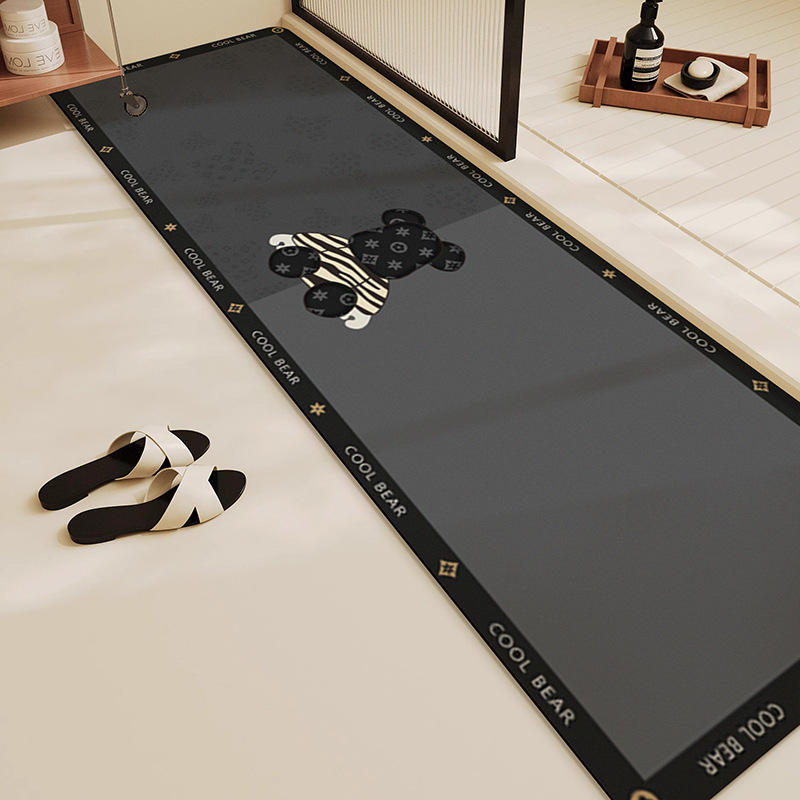 Ours rayé - Patchwork Gris