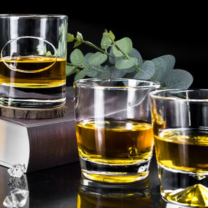 Personnaliser Logo 320ml sans plomb cristal rond verre whisky roches verres style design moderne pour usage domestique ou cadeaux - Product Image 5