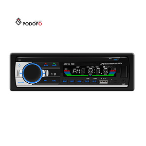 Podofo Xe <span class=keywords><strong>MP3</strong></span> Máy Nghe Nhạc <span class=keywords><strong>2</strong></span> <span class=keywords><strong>USB</strong></span> Autoradio 1DIN Xe Đài Phát Thanh Bt FM AUX Trong Receiver SD MMC WMA <span class=keywords><strong>2</strong></span>.1A Nhanh Chóng Sạc JSD-530 Sẵn Sàng Kho - Product Image 1