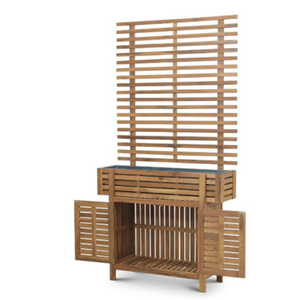 Support de plante en bois d'acacia du Vietnam H175 x D30.8 x L90cm, résistant aux taches d'huile, pour plantes fleuries/vertes, 1 pièce, pour intérieur/extérieur - Product Image 4