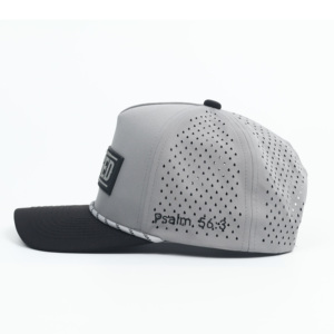 カスタム5パネル刺繍ロゴ入り野球帽 防水レーザーカット穴あきハット - Product Image 4