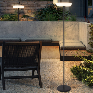 ZOMI Luces de jardín al aire libre Luces de <span class=keywords><strong>suelo</strong></span> LED impermeables Patio negro Solar USB Recargable Iluminación DE PAISAJE - Product Image 4