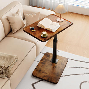 Height-Adjustable Foldable Side <b>Table</b> Small Living Room Coffee <b>Table</b> Bedroom Bedside <b>Table</b> for Balcony <b>Shelf</b> Computer <b>Table</b> Use - Product Image 4