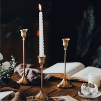 LANJO Chandelier en métal de style européen de luxe, de haute qualité, durable, incassable, pour la décoration de table de mariage ou d'événements professionnels