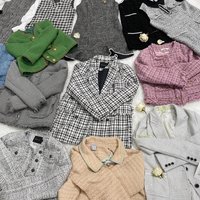 Jaket Tweed Bekas Dalam Bentuk Bale, Mantel Tweed Bekas Pakaian Wanita Luar Biasa Dalam Bentuk Bale