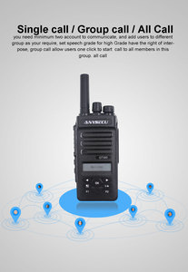 Radio Anysecu 4G REAL PTT/PTT4U Anysecu GT300 WCDMA 3G Walkie Talkie Resistente de 5000KM con Tarjeta SIM, Radio PTT 4G - Product Image 3