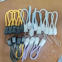 Câble de charge rapide Type-C vers Type-C avec conducteur en cuivre pur PD60W pour banques d'alimentation iPhone, matériau TPE, câble de 17 cm avec sangle pour téléphone
