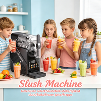 Mesin Slush Portabel Satu Wadah Dispenser Minuman Beku untuk Pedagang Makanan Pasar Malam dan Toko Katering Bergerak