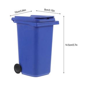 Mini Bote de Basura Multifuncional Creativo para Escritorio, Contenedor de Basura para Escritorio, Hogar, Escuela, Oficina, Portaplumas con Ruedas - Product Image 2