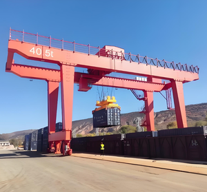 40t 50t Đường sắt gắn giàn cần cẩu container cho <span class=keywords><strong>20ft</strong></span> 40ft cần cẩu container để sử dụng tại cổng thiết bị đầu cuối giá hiệu quả cao - Product Image 6