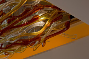 Lámpara de Techo de Cristal Soplado a Mano, Diseño Moderno y Retorcido, Estilo Murano, para Vestíbulo de Hotel, Ascensor o Recibidor - Product Image 5