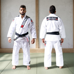 Bjj Gi <b>White</b> Custom Made Brazilian Jiu-jitsu Kimonos 100% Cotton Men's Adult - Product Image 2