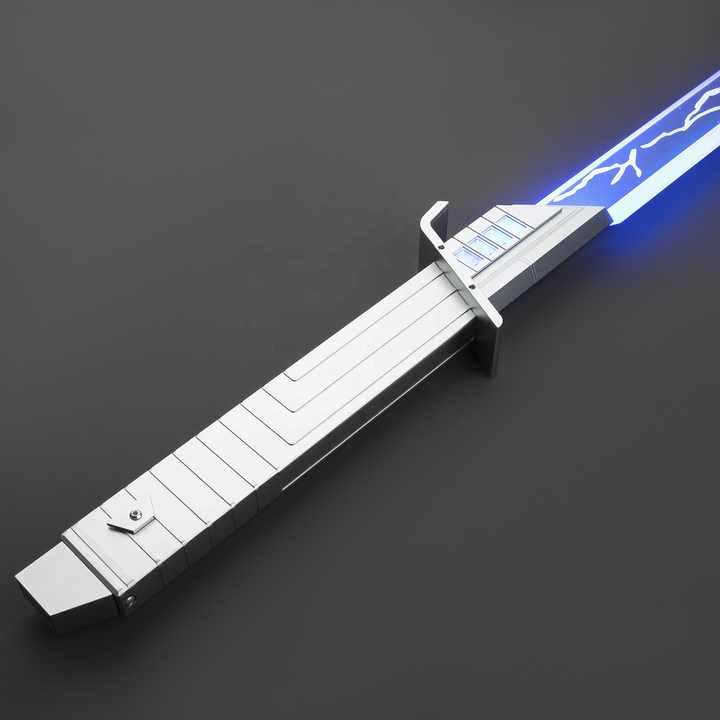 Mandalorian Darksaber Cosplay Collection Infinite Color Change Rechargeable Laser Saber Light-Up Toys Made of Metal Lightsaber