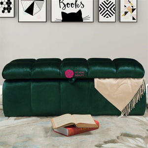 Yicheng Wholesale Nordic <strong>Cream</strong> Style Customize Velvet Bedroom Bench Home Living Room Shoe-changing <strong>Foot</strong> <strong>Stool</strong> for Sale - Product Image 4