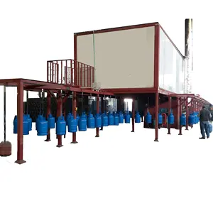 Overhead Monorail Conveyor Powder Coating Line for Steel Cylinder