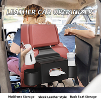 Organisateur de Siège Auto Multifonctionnel en PVC Style Moderne avec 4 à 7 Compartiments – Boîte de Rangement Suspendue – Accessoire de Conception Transfrontalière