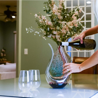 5523DCb Chine meilleur vendeur aérateur de vin carafe à vin en cristal sans plomb unique