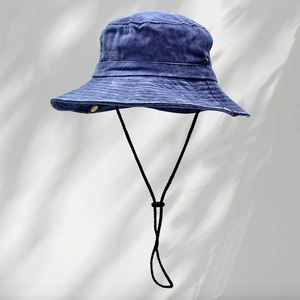 Bucket for <b>Women</b> Men Wide Brim Sun Hat Packable Cotton Denim Summer Beach Travel Outdoor Fishing <b>Cap</b> Promotion Gift - Product Image 1