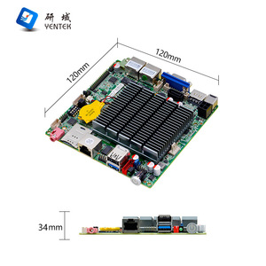 Carte mère industrielle Yentek J1900 Nano ITX 120x120mm, double réseau, 2 ports série, DDR4 monocanal - Product Image 1
