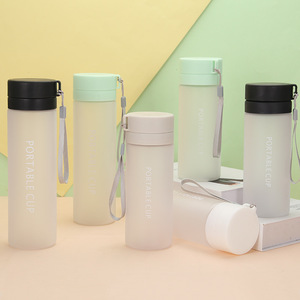 Botella de agua portátil de 800ML Botella de agua deportiva motivacional con taza de marcador de tiempo - Product Image 5