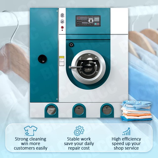 New Condition 20kg Electric Perchloroethylene Based Automatic Dry Cleaning Machine Steam Stainless Steel Housing 3-Year Warranty