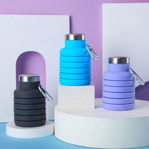 Portable 500Ml Silicone Folding <b>Cup</b> With Telescopic Design <b>Large</b> Capacity Outdoor Sports Water Bottle for Festivals Travel - Product Image 4