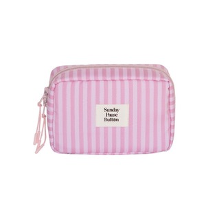 Sacs de rangement portables en nylon à rayures roses, sacs de rangement de voyage multi-tailles pour vêtements, articles de toilette et sous-vêtements - Product Image 2