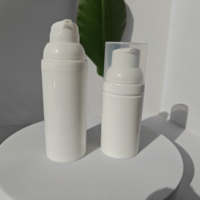 Flacon pompe sans air en plastique PP, vaporisateur brumeux, emballage cosmétique givré, flacon de sérum, options 30 ml/100 ml