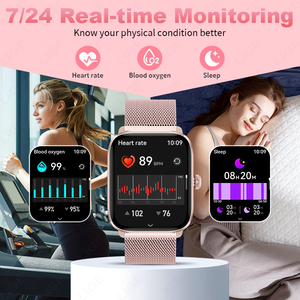 Reloj Inteligente Android BWHT02, Resistente al Agua IP68, Esfera Dorada Rosa, Correa <span class=keywords><strong>de</strong></span> Acero Inoxidable, Responde Llamadas, Asistente <span class=keywords><strong>de</strong></span> Voz con IA, Correo Electrónico - Product Image 6