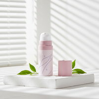 Bouteille d'émulsion rose en plastique PP en forme de U de 30 ml, pompe à vide, marque E-SING, pour crème visage cosmétique, portable, idéale pour les voyages – Fournisseur d'usine