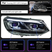 Ensemble de phares LED en forme de U pour VW Touareg 2011-2017, double projecteur, phare avant avec feux de jour blancs