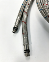Tuyau flexible tressé en acier inoxydable 304, résistant aux explosions, pour eau froide et chaude, pour robinet de salle de bain, durable, facile à installer, moderne