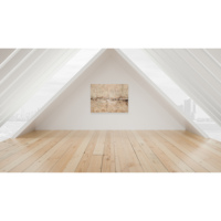 Impression de peinture à l'huile abstraite beige moderne avec texture en relief, art mural neutre pour salon, chambre, hôtel, décoration intérieure