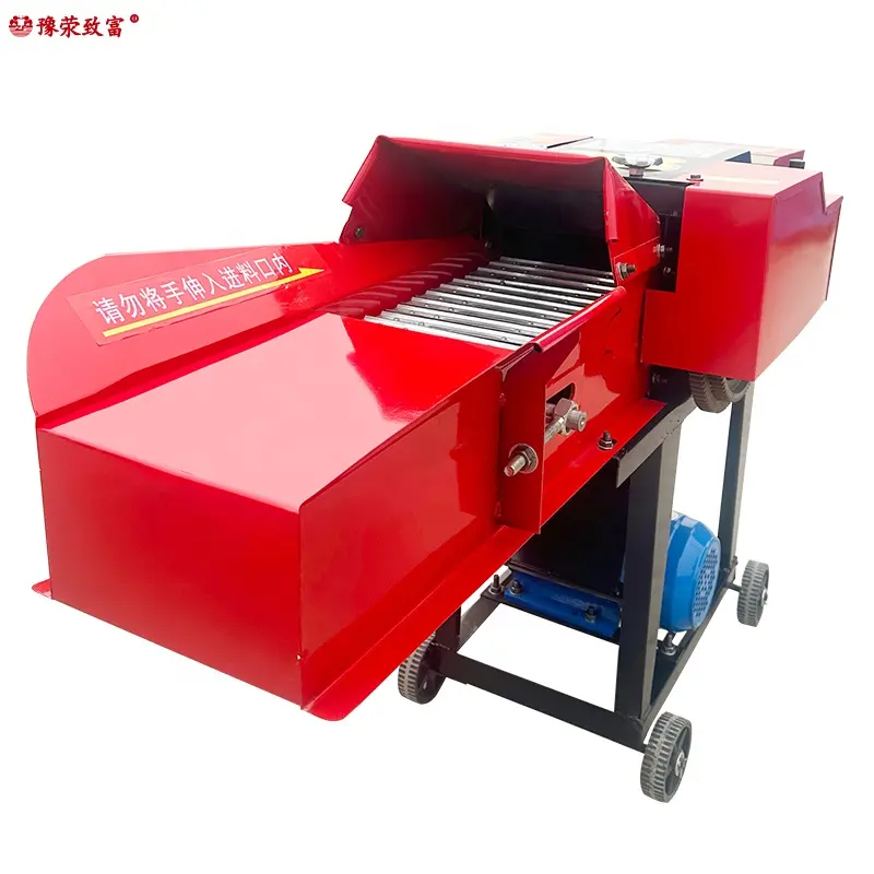 chaff cutter machine feed processing chopper machinegrain crusher maize milling animal food silage grass Raising poultry