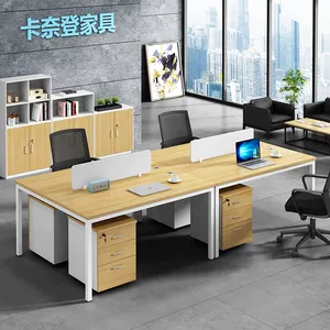 Zitai चीन कारखाने की आपूर्ति 2 4 6 लोगों कार्यालय डेस्क वर्कस्टेशन कार्यालय विभाजन तालिका काम स्टेशन टेबल
