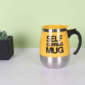 Taza Autoagitadora de Acero Inoxidable, Vaso Térmico Aislado al Vacío para Café con Tapa, Diseño Minimalista para Uso Doméstico - Product Image 3