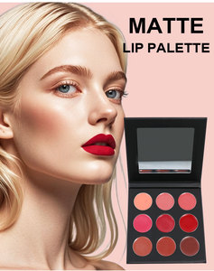 Tavolozza <span class=keywords><strong>rossetto</strong></span> personalizzato Pro lucidalabbra per il trucco di Halloween <span class=keywords><strong>rossetto</strong></span> <span class=keywords><strong>rosso</strong></span> opaco per le donne Labiales per la tinta delle labbra con Logo - Product Image 2