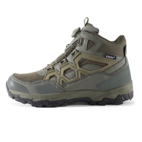 ESDY Chaussures de randonnée d'extérieur pour homme Chaussures d'alpinisme Bottes tactiques mi-hautes