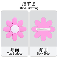 Épingles en PVC personnalisables avec différentes formes de marguerites, épingles en caoutchouc souple, logo 2D 3D, broches, cadeaux promotionnels, fournisseur d'usine en gros