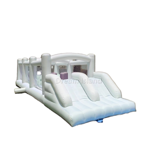 Castello Gonfiabile <span class=keywords><strong>con</strong></span> Scivolo e Soffiatore, Parco Giochi Morbido <span class=keywords><strong>con</strong></span> <span class=keywords><strong>Ostacoli</strong></span> per Bambini e Adulti, Accessorio Economico - Product Image 1