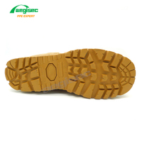 Bottes tactiques de sécurité pour hommes AEGISEC en cuir suédé, avec semelle intermédiaire anti-perforation