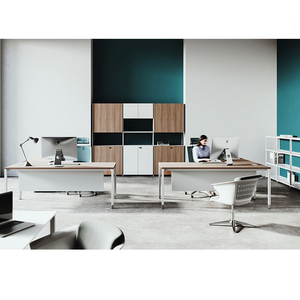 Scrivania per Computer da Ufficio Convertibile ed Estensibile a Forma di L in Legno Resistente dal Design Contemporaneo e Semplice per Segretarie - Product Image 4