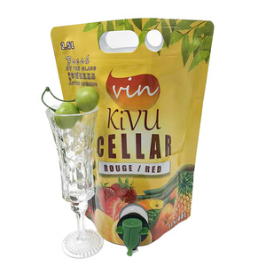 Food Grade Milk White Pouch PE Bag Portable Handbag Stand Up Pouch With Vitop Valve For Mineral Water Juice Beverage <b>Liquid</b> - Product Image 6